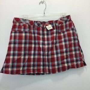 Abercrombie & Fitch Womens Plaid Mini Skirt 8 NEW